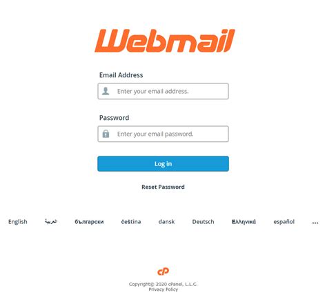 Sign in to webmail .